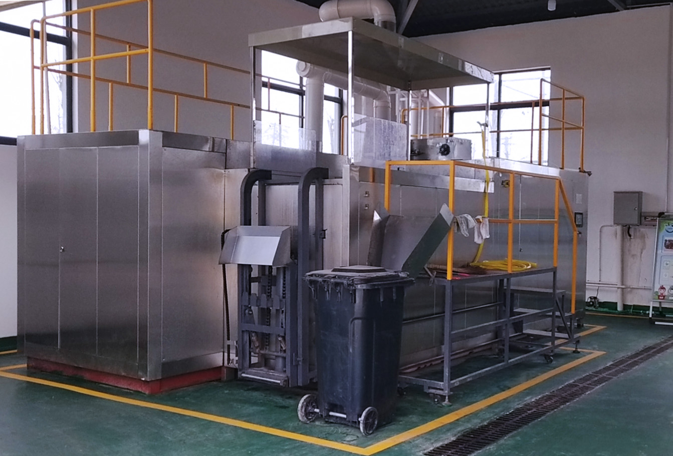 微米生物餐厨垃圾处理设备：将餐厨垃圾就近消灭